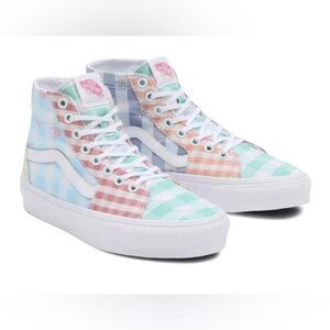 VANS Gingham Checkered Tapered Sk8-HI Sneakers Womens 9